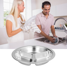 HotelM Piatto da cena in acciaio inossidabile 6,1-7,4 oz Argento