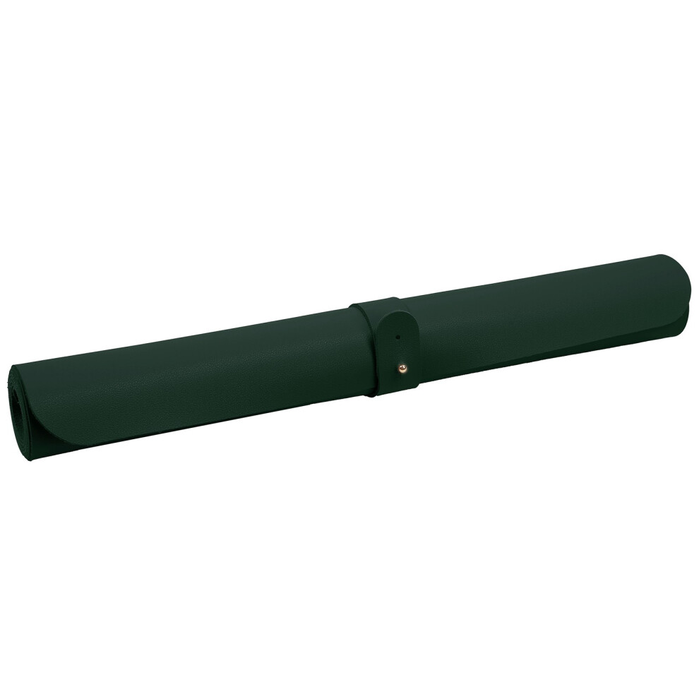 Multifunctional Table Mat Soft Waterproof And Oilproof Leather Writing Desk Mouse Pad( ) Black/Green 4151322558444