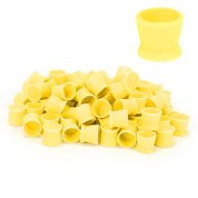 Tazza per pigmenti da tatuaggio 300 pezzi 15mmx13mm giallo