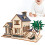 Villa puzzle 3D in legno - Dimensioni 14,5x21,5x14,5 cm 5