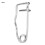 Spilli di sicurezza in ferro 50 pezzi, 22 mm, spilli bloccanti, argento 8