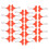 30 pezzi cursori per cerniera - 5,13,9 cm arancione-rosso 2