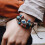Bracciale in pelle intrecciata con perline Occhio Blu, 1 pezzo 5