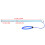 Tickle Pointer Bâton de plongée 55 g, 35  0,8 cm, bleu 4