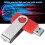 Clé USB Rouge Candy rotative de 1 Go 6