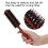 Brosse ronde de coiffage pour salon, bois/nylon 12