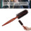 Brosse ronde de coiffage pour salon, bois/nylon 11