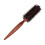 Brosse ronde de coiffage pour salon, bois/nylon 8