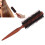Brosse ronde de coiffage pour salon, bois/nylon 13