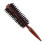 Brosse ronde de coiffage pour salon, bois/nylon 6