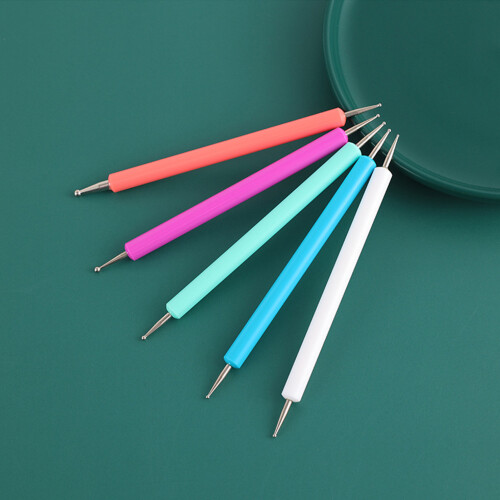 Set da 5 penne a doppia punta per puntinatura - multicolore 2