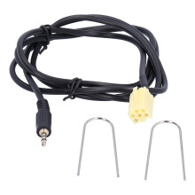 59,1 po 6 broches ISO AUX-IN 3,5 mm Grande Punto noir