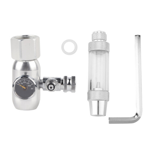 Regolatore CO2 da tavolo mini singolo argento 7,57  2,7 cm 1