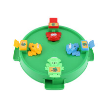Gioco delle rane affamate: piatto verde grande, 4 giocatori