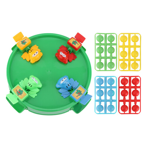 Gioco delle rane affamate: piatto verde grande, 4 giocatori 1