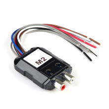 Car Stereo Subwoofer 2 Channel High to Low Audio Converter with Power Amplifier Control Wire