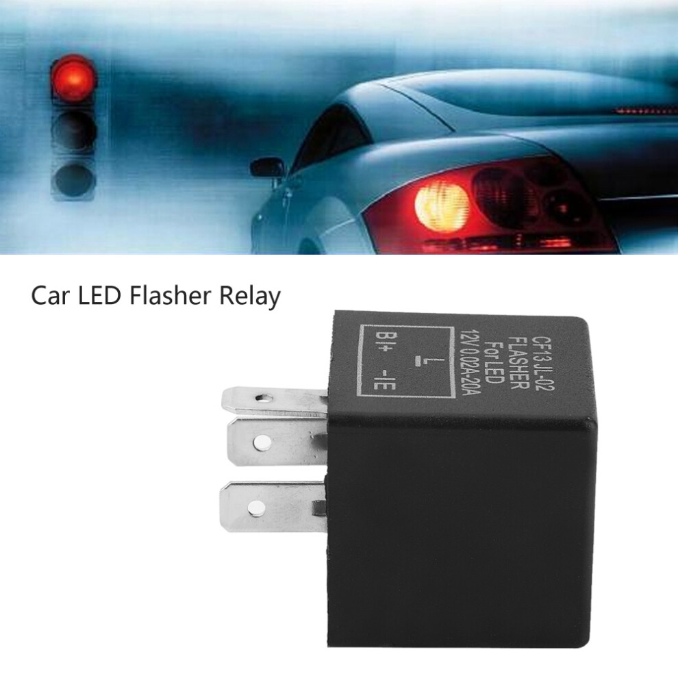 Electronic Led Adjustable Flasher Relay For Turn Signal Blinker Fll002 Cf13 Jl-02 Light 7891322563556