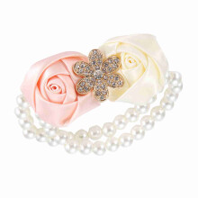 2 pièces Corsage au poignet 103,5 cm Ivoire Blanc Rose