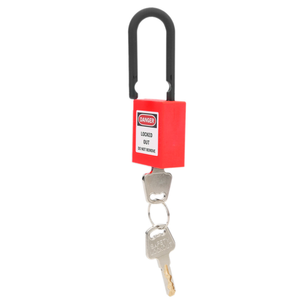 38Mm Lockout Lock Nylon Industrial Engineering Insulation Security Dustproof Device For Construction Sitered 7661322564262
