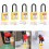 Lockout Lock set di 5 pezzi nylon PA giallo 6mm x 38mm 14