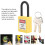 Lockout Lock set di 5 pezzi nylon PA giallo 6mm x 38mm 12