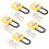 Lockout Lock set di 5 pezzi nylon PA giallo 6mm x 38mm 16