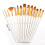 Ensemble de 13 pinceaux blancs nacrés - L1# R3/7/9# 2