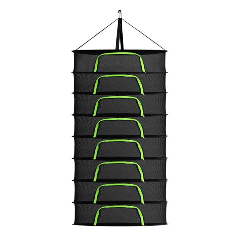 Drying Net for Herbs 2/4/6/8 Layer Herb Drying Rack Hanging Foldable Mesh Drying Rack with Hooks Zipper Design for Herbs 1