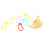 Spilli Calabash Dorati, 50 pezzi in plastica + 50 pezzi in ferro 9