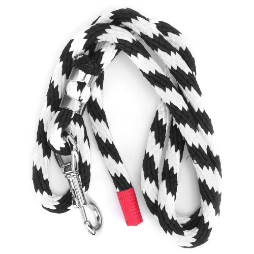 Corde de guidage pour cheval: polyester tressé, crochets en alliage 1