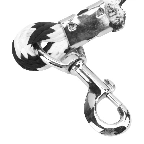 Corde de guidage pour cheval: polyester tressé, crochets en alliage 2