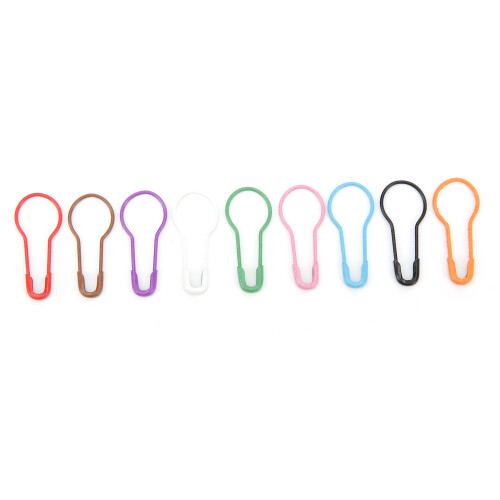 100 pezzi di spilli di sicurezza Calabash - ferro/plastica, colore 2