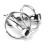 Snaffle Bits Keychain Zinc Alloy Pelham Keychain Single Connector Horse Bit Key Knot 1