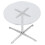 1:12 Table ronde transparente pour maison de poupée, diamètre 6,3 cm 2