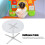 1:12 Table ronde transparente pour maison de poupée, diamètre 6,3 cm 12