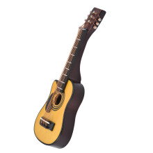 Guitare en bois à l'échelle 1/12 – 8,7 cm x 3,0 cm, bouleau