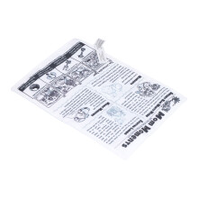 Livre en tissu 26 x 18 cm / 10,2 x 7,1 po, noir et blanc
