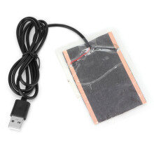 Film riscaldante in fibra di carbonio USB da 5 W, 9,5x6,5 cm, 45C