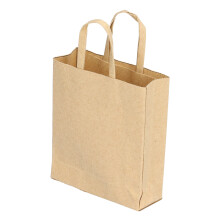 1:12 Sac de shopping en papier kraft pour maison de poupée, style DIY