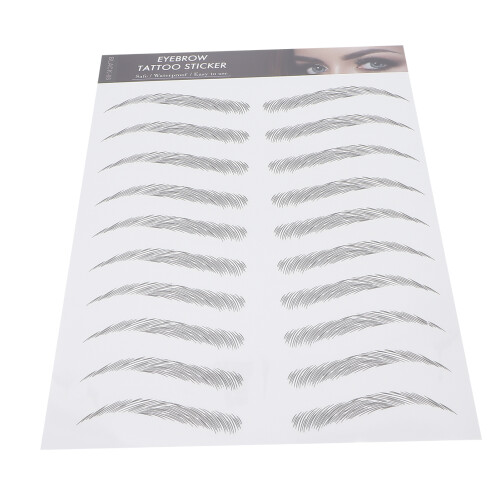 BLACK-08 Transferts de sourcils 148x210mm (5.8x8.3in) 2