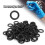 100 pezzi di O-ring elastici in gomma per motore. 12