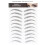 BLACK-09 Transferts de sourcils 148  210 mm noir 3