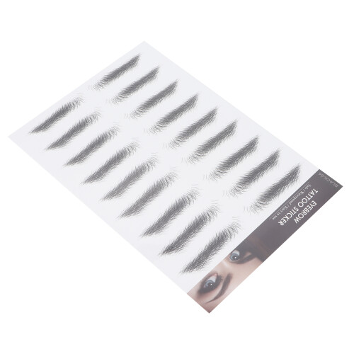 BLACK-04 Autocollants de transferts pour sourcils 148x210mm 2