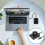 Molette de contrôle du volume USB noir 65x50x40 mm, câble de 2 m 5