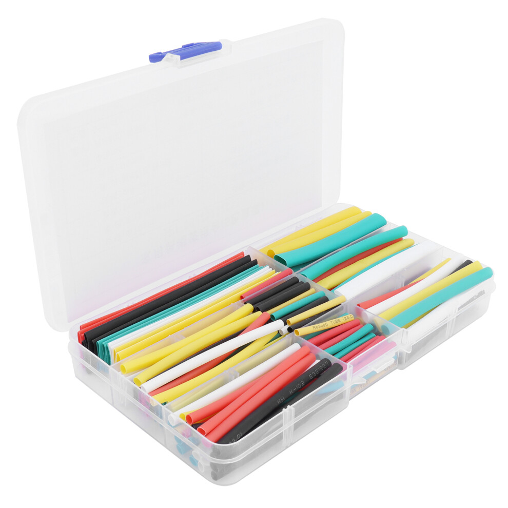 140Pcs Heat Shrink Tubing Insulation Protection Shrinkable Connector Kit 5 Colors Combination 4921322568619