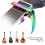 FC-03 Capodastre pour guitare, alliage de zinc, multicolore 8