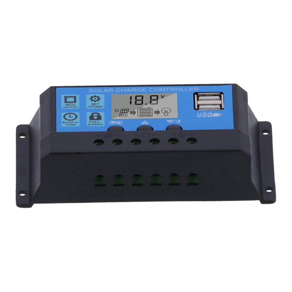 30A 12V 24V 2ÂWay Mos Solar Charge Controller Pwm 3 Stage Battery Regulator Solar Panel Controller 5051322570882