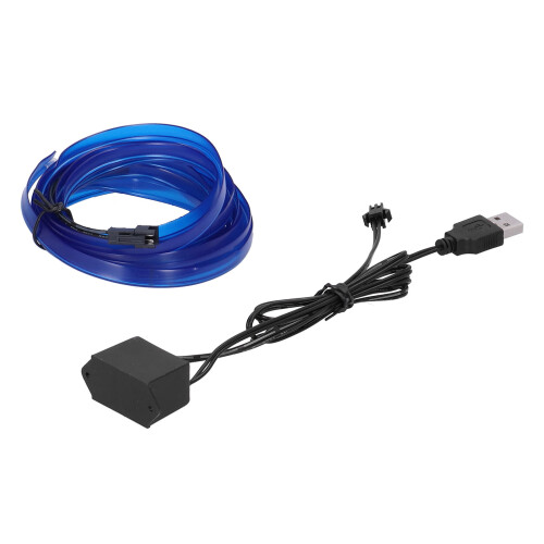 Luce ambientale USB per auto da 3 metri / 9,8 piedi - LED blu 5V