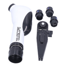 Telescopio per bambini ad ingrandimento HD, fai da te, plastica, 8+