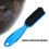 Spazzola per barba con manico, plastica + lana di nylon, blu 3